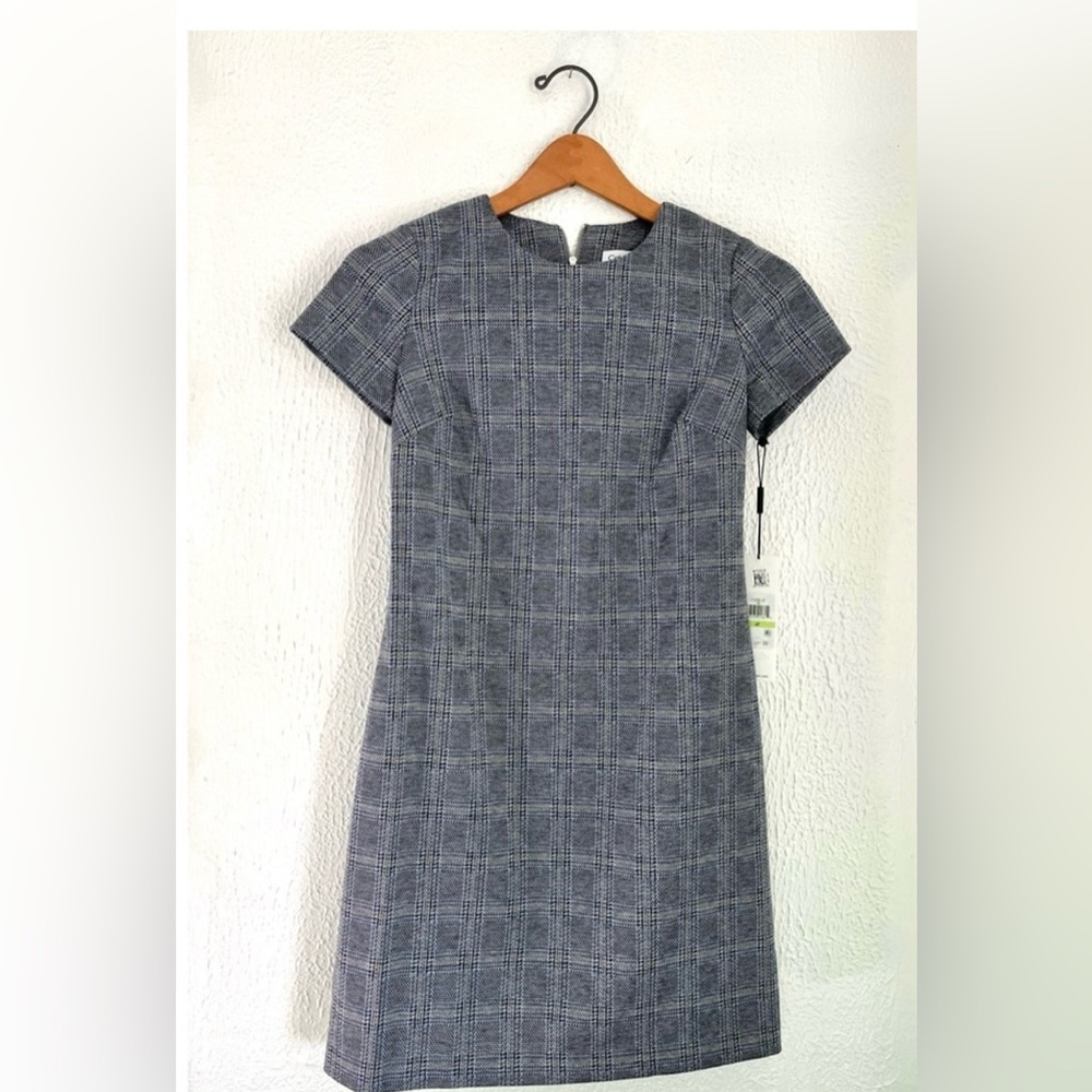 NWT Calvin Klein Short Blue Shift Dress, Size 4P